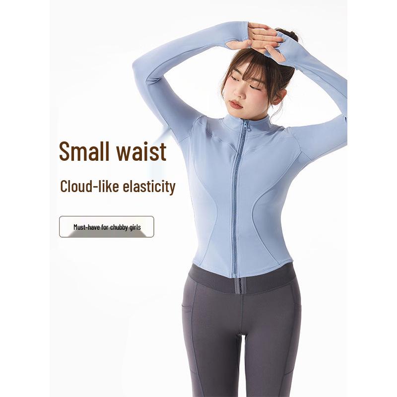 

Women s Quick-Dry Yoga Jacket - Long-Sleeve Zip-Up for Running and Fitness M