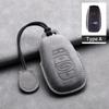 Leather Car Remote Key Case Cover for Subaru BRZ Forester Legacy Outback WRX STI Impreza XV Crosstrek Protector Fob Keychain