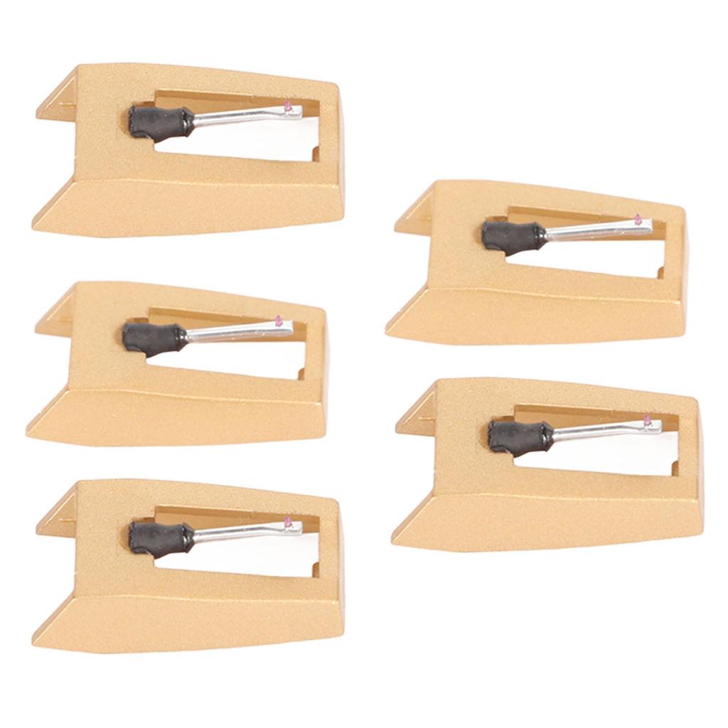5pcs Record Player Needle Replacement Turntable Stylus with Cleaning Brush for Victrola for Crosley