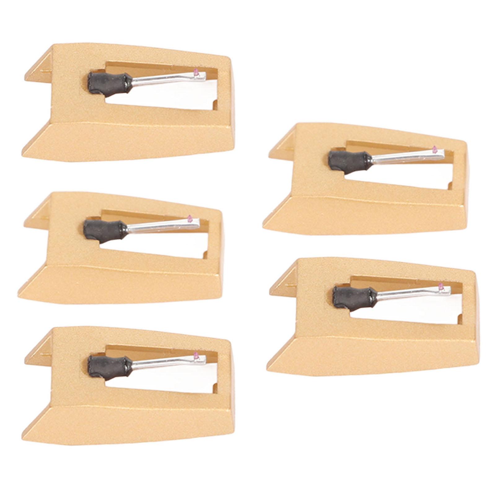 

5 шт. Сменная игла для проигрывателя, стилус для проигрывателя с чистящей щеткой для Victrola для Crosley