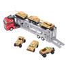 1/48 Carrier Truck with Cars Toys Set Portable Alloy Plastic Transport Vehicle with Car Models for Gifts Ornament