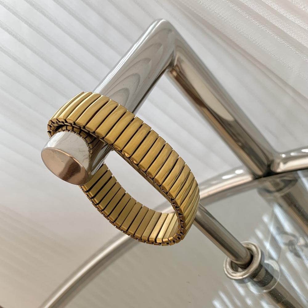 Elestic Titanium Steel Hand Chain Punk Vintage Bangle Fashion Stretch Watch Strap Bracelet  Unisex