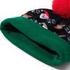 Christmas adult jacquard knitted hat children's LED lights colorful glowing Christmas hat holiday hat