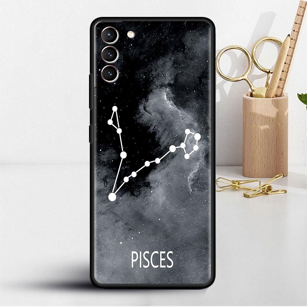 Etui na Samsung Galaxy S20 S22 Ultra S21 FE S10 S9 Plus Note 20 10 Lite 9 Miękkie etui na telefon Muszla Dwanaście Konstelacji