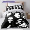Måneskin Rebel Vibe Bedding Quilt Set Quilt Cover Pillowcase Home Decoration Birthday Gift (1 * Duvet Cover + 2 * Pillowcase, Without Core)