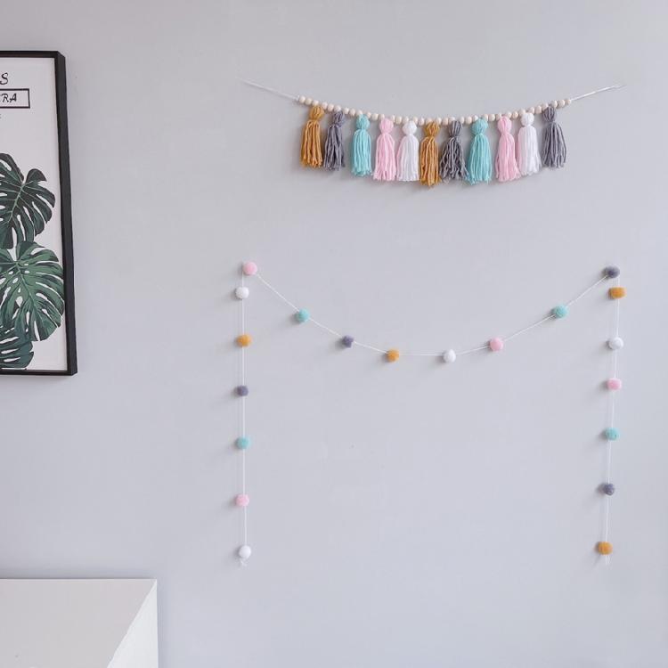 Nordic Hanging Tassel for Nursery Decor Bunting Birthday Party Decorations Carni