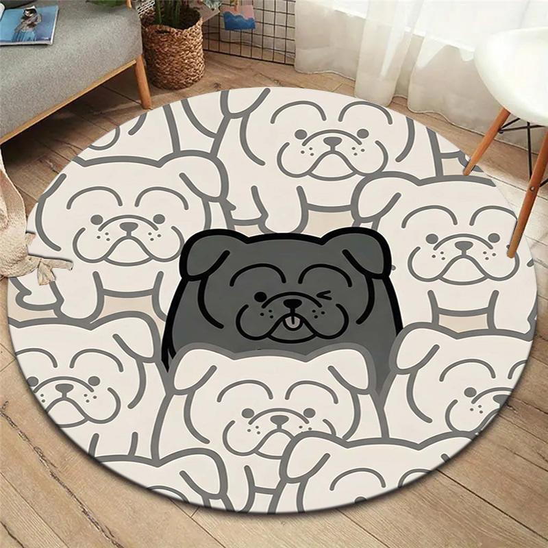 

1Pc Bulldog Print Flannel Blanket, High quality Comfortable for All Seasons, Home Decor, Warmth and Comfort, Perfect for Christmas Gifts 80cmx80cm