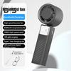 Handheld Cooling Fan with Digital Display Strong Airflow 1-199 Speed Low Noise Battery-Powered Portable Personal Fan