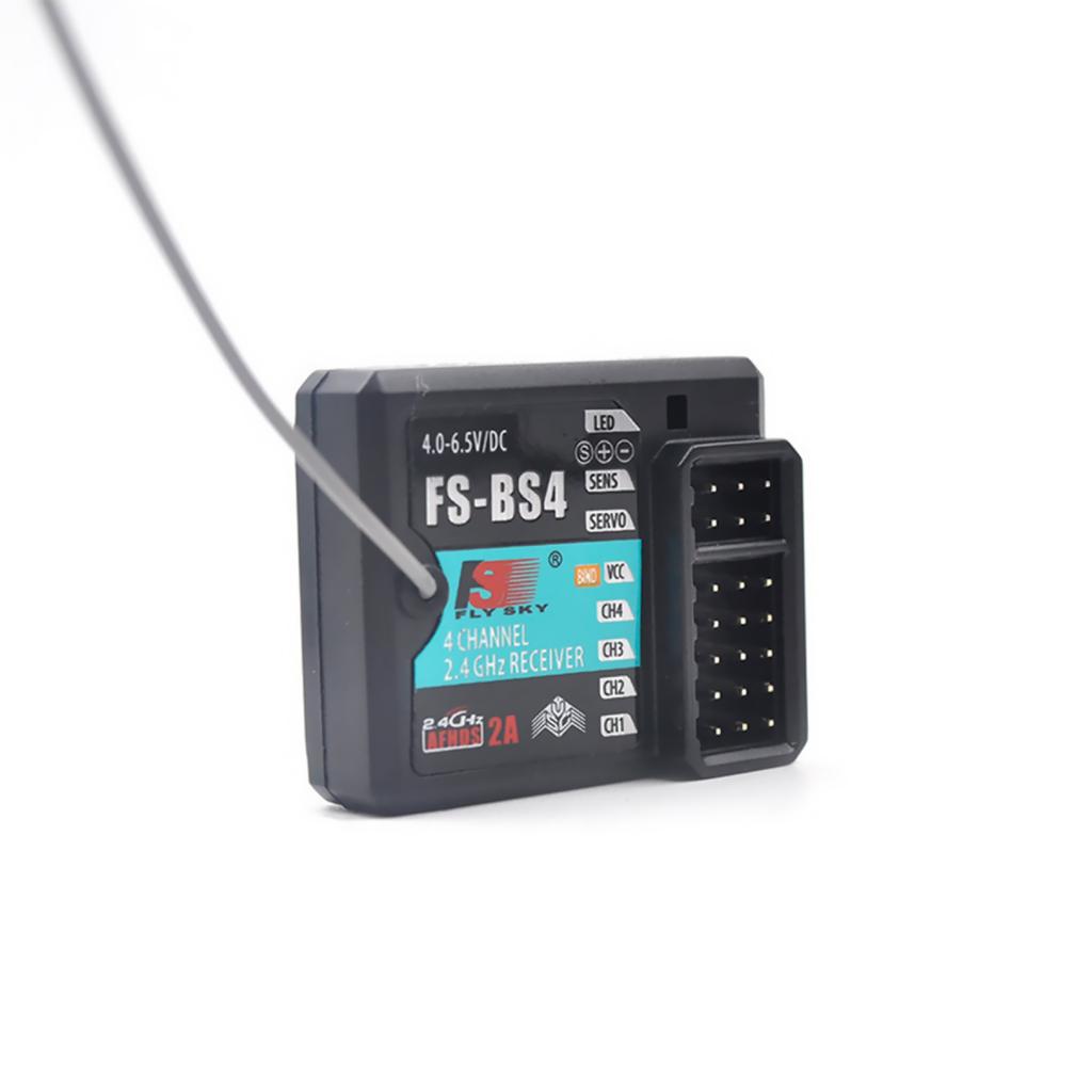 For FlySky FS-BS4 4-Channel Receiver with Gyro Stabilization System for Flysky FS-IT4S / FS-GT5 RC Car Boat Accessories