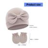 2025 Baby Bonnet Newborns Fetal Cap Fashionable Brimless Hat Trendy Headgear with Anti-grab Mittens Soft Gloves
