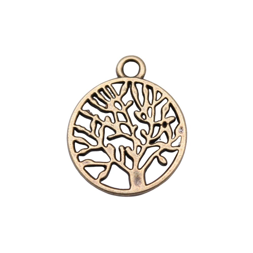 

10шт Подвески Древо Жизни Подвески Античная Бронза Цвет Цинковый Сплав 20X16мм
