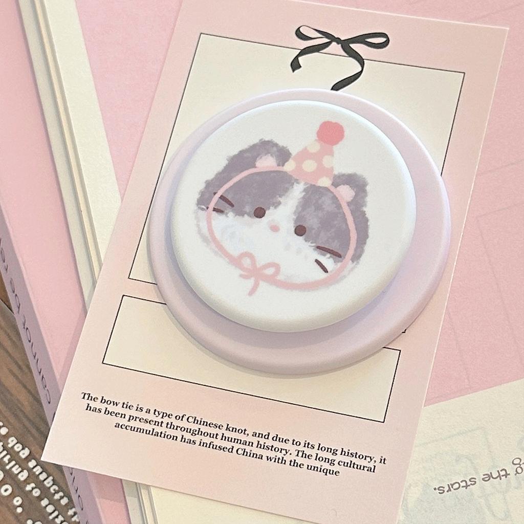 Niedliche rosa Katze magnetische Halterung für Apple für IPhone 16 für 17 Film Handyhülle 15promax Koreanisch 14