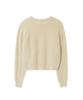 LEE Women'S Round Neck Hairy Logo Knit Sand Beige
