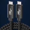 USB C To USB C PD100W Charging Cable for Laptop Cellphone Hard Disk Thunderbolt4 8K@60hz Display USB4 Extension Cable