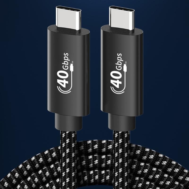 USB C To USB C PD100W Charging Cable for Laptop Cellphone Hard Disk Thunderbolt4 8K@60hz Display USB4 Extension Cable