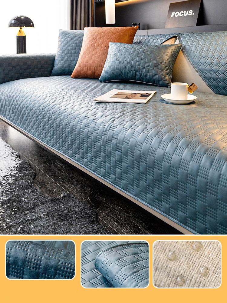 Waterproof Sofa Cover High-End Technical Fabric Luxury Leather Sofa Cushion Living Room Sofa Towel Seat Cushion Cover Universal
