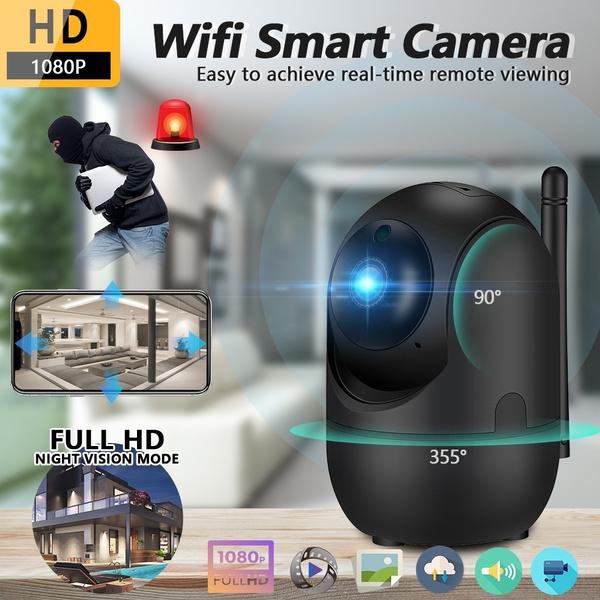 

1080P Інтелектуальне відстеження Домашня камера безпеки HD Wi-Fi PTZ камера ІЧ відеокамера нічного бачення Двостороння аудіо домофонна камера Монітор безпеки дитини 1080P EU чорний