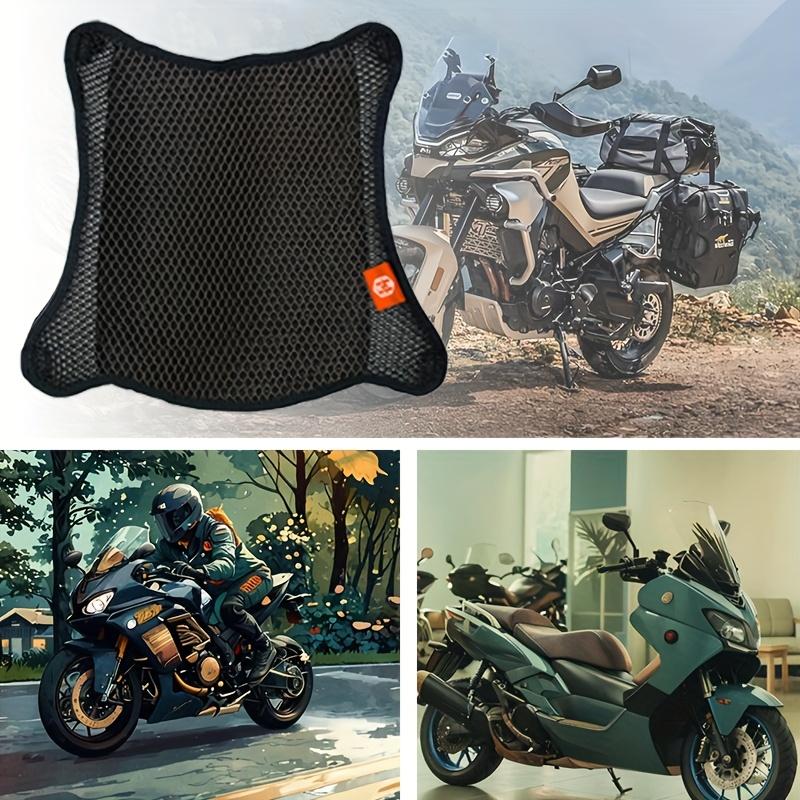 3D Double-Layer Mesh Motorcycle Seat Cushion Cover Breathable Summer Cooling Pad with Ergonomic Design, Durable Comfort Fit for Bikes & Vehicles