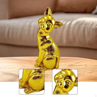 Statua di Gatto Come Regalo Decorativo per Amanti, Carina Statuetta da Tavolo in Resina per Tavolo, Balcone, O