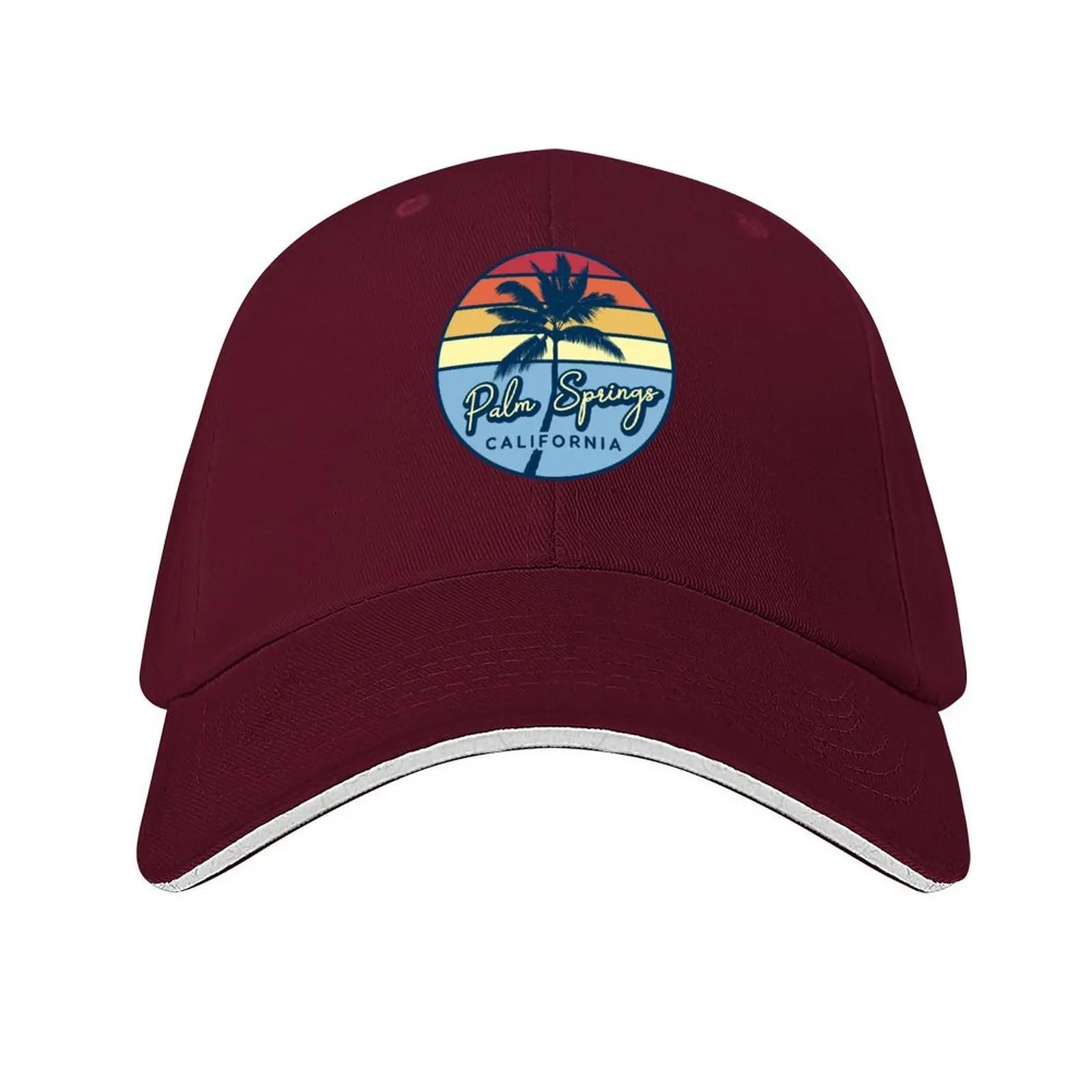 Palm Springs California Baseball Cap fishing hat Beach Outing Golf foam party Hat Women s Hats 2025 Unisex s