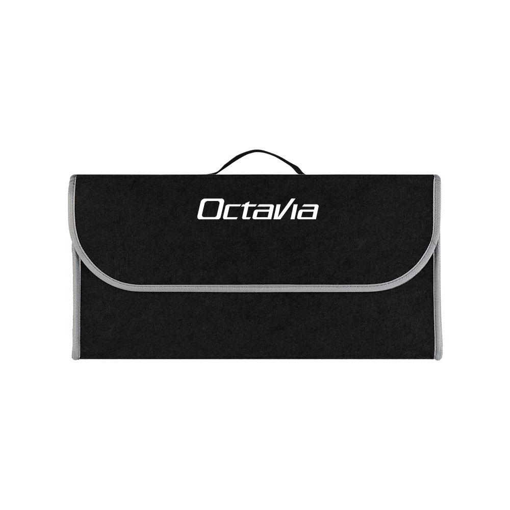 NADH5 Car Trunk Storage Box Foldable Felt Car Organizer Stowing Tidying Box Car Accessories For Skoda S Fabia Octavia VII Karoq Kamiq