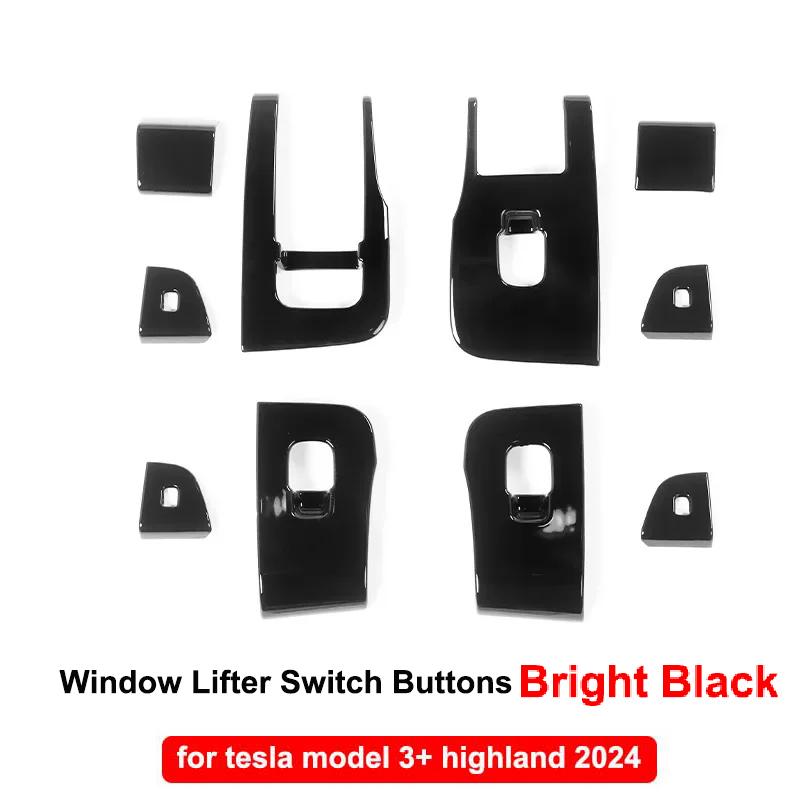 

Window Lifter Switch Buttons for Tesla Model 3 Highland 2025 Door Open Handle Lifting Panel Cover Sticker New Model3 Accessories For Model 3 Highland