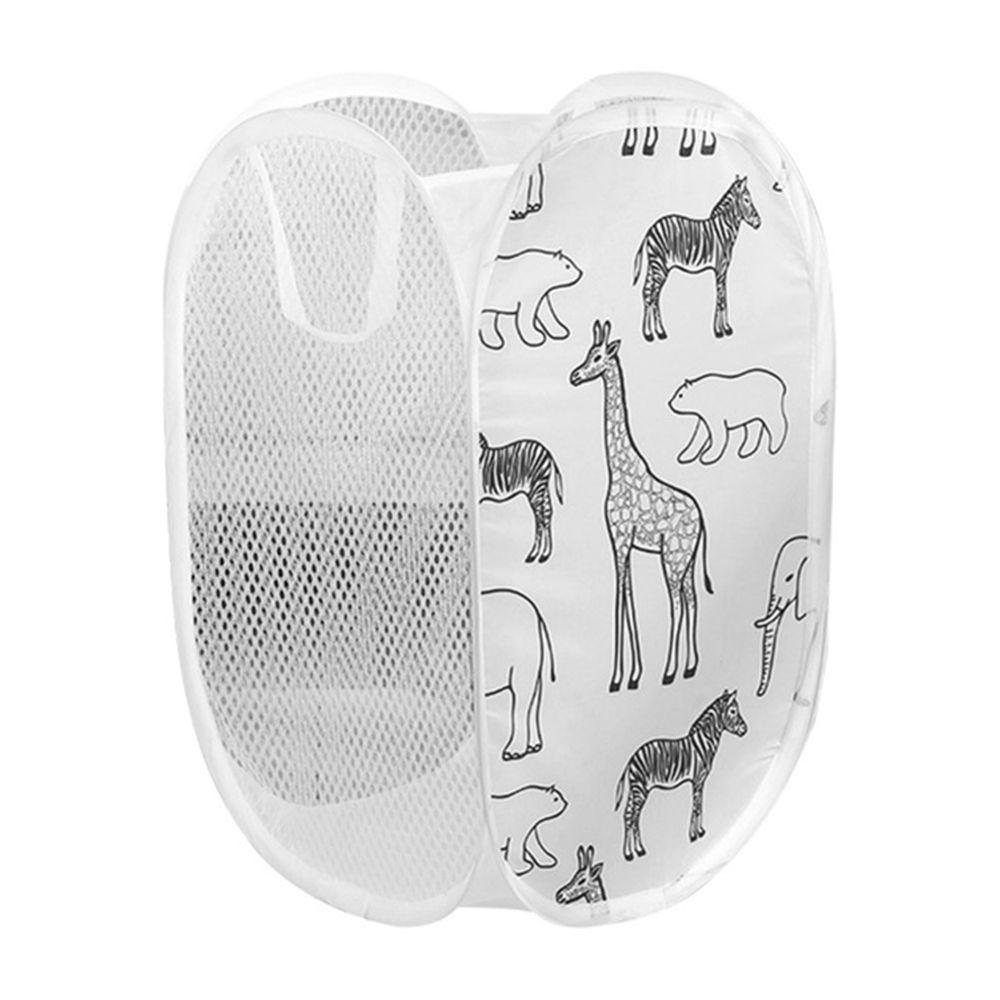 

Children s Toys Mesh Foldable Storage Basket Dirty Clothes Basket Laundry Basket Clothes Hamper белый