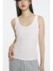 Spring 2026 Women's Tencel Lyocell Ribbed Spaghetti Strap U-Neck Vest Top