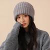 Women's Knitted Hat, Versatile For Autumn And Winter, Warm, With Ear Flaps, Loose Fit.
