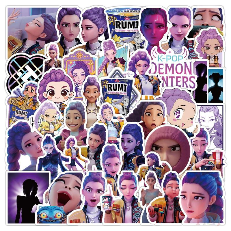 50Pcs/Set Rumi Stickers DIY Fashion Waterproof Doodle Decals Stickers