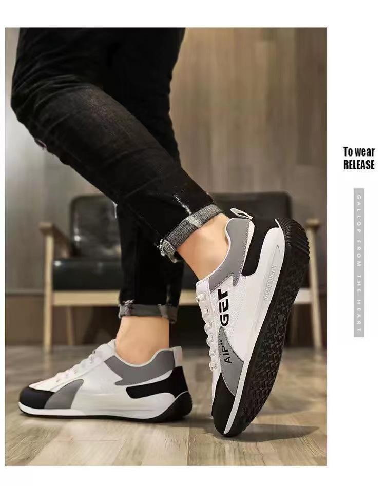 2024 Men's Spring & Autumn Lace-Up Running Shoes - Trendy Fashion Sports Footwear