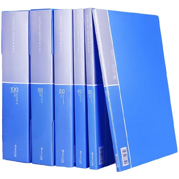 A 4 Clear Test Papers Organizers 80 Pages File Folder Large Capacity Storage Folder Document Bag