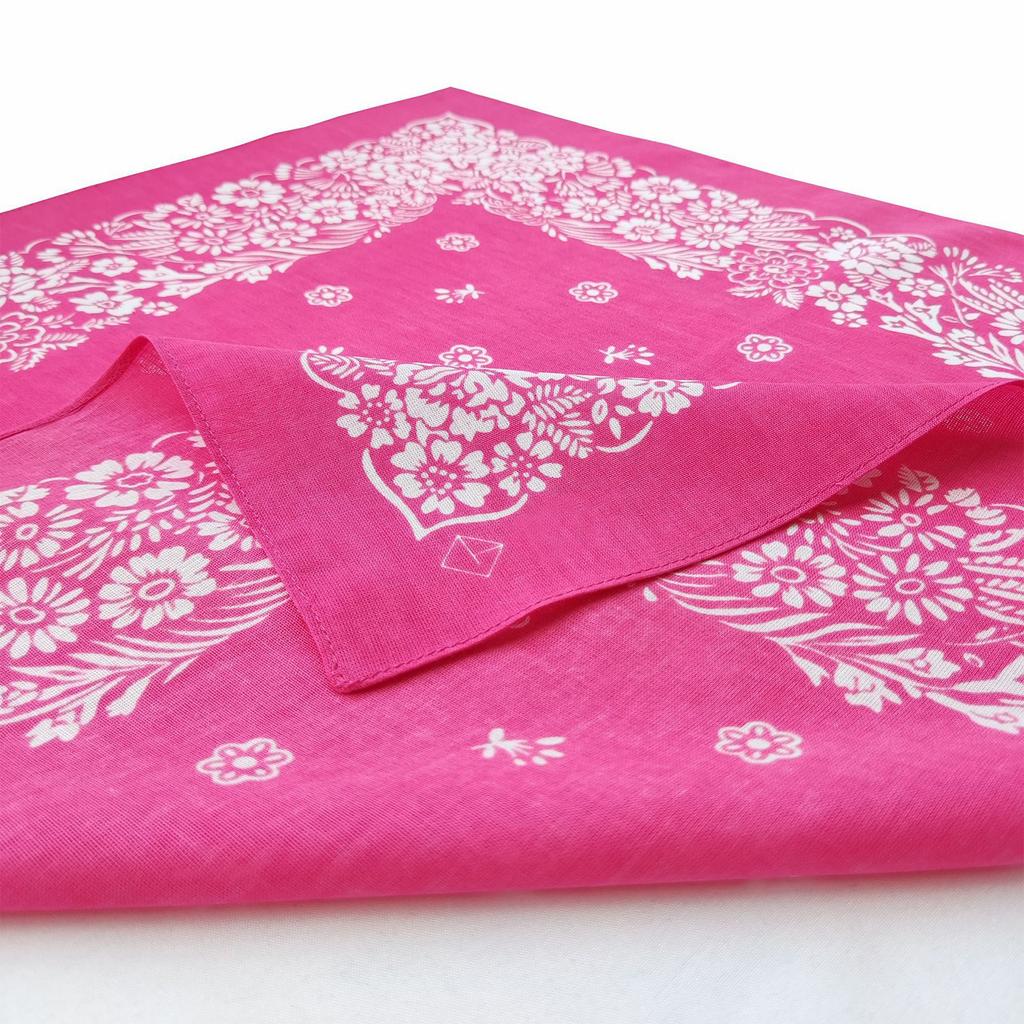 Multiuse Flower Pattern Headscarf for Street Dance Digital Print Head Covering Outdoor Activity Cycling Hiking Headscarf