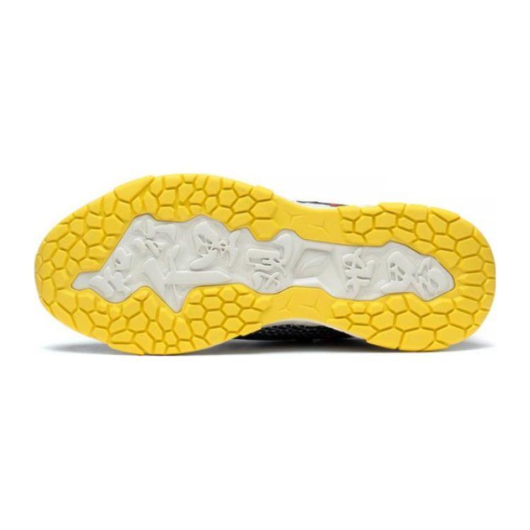 Li Ning Kids Zhixing Lite Non-Slip Wear-Resistant Breathable Low-Top Running Shoes Kids sneaker Black Yellow YKFT012-1