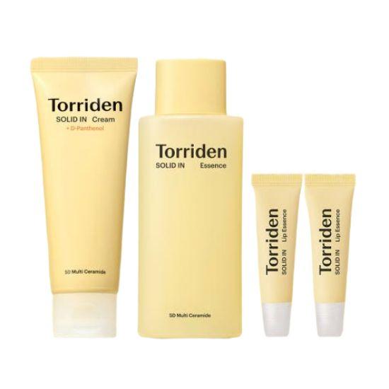 

Torriden SOLID-IN Ceramide Moisture Barrier 4-Piece Set Cream + Essence + Lip Essence x2 Hydrating & Barrier Repair