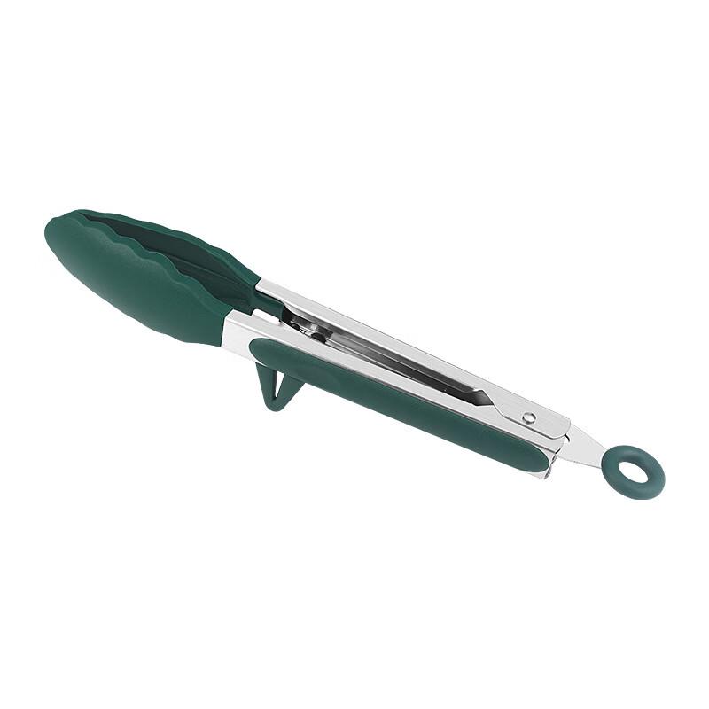 ZISIZ 9-inch Silicone Food Tongs with Stand
