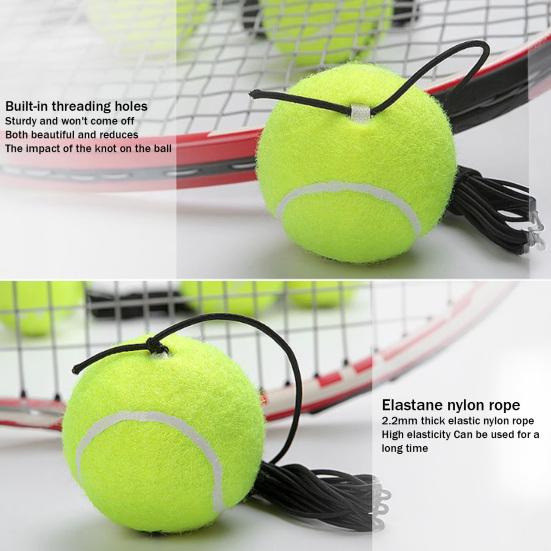 Tennis Trainer with 1/3 String Ball Portable Tennis Solo Training Rebounder with Weighted Base Kids Adults Beginner Backyard Tennis Ball Training