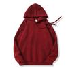 2025 autumn and winter new hooded sweater women's solid color college style loose casual velvet popular trendy brand Japanese and Korean style