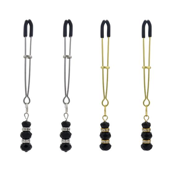 Nipple Stimulation Clamp Adjustable Metal Clamp Men Women Nipple Stimulator Adult Body Clamp Sex Toy for Couples Pleasure Private Orgasm