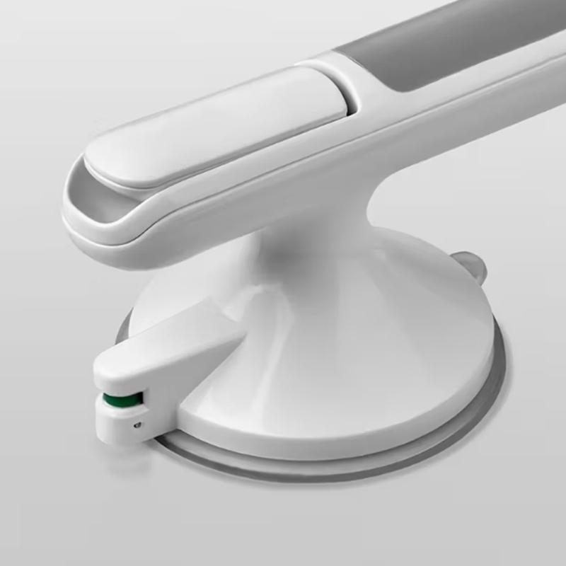 1pc Elderly Safety Handrail - No Drill Installation, Non-Slip Bathroom Grab Rail with Strong Suction Cup, Heavy-Duty Plastic Con