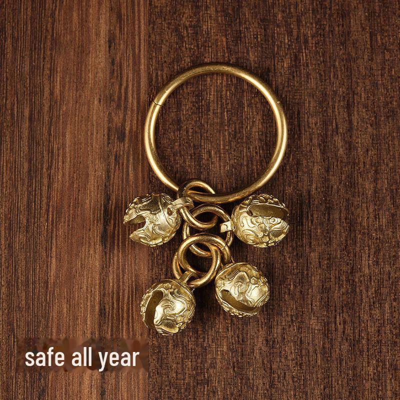 

Персоналізований латунний брелок-підвіска з дзвіночком для чоловіків та жінок