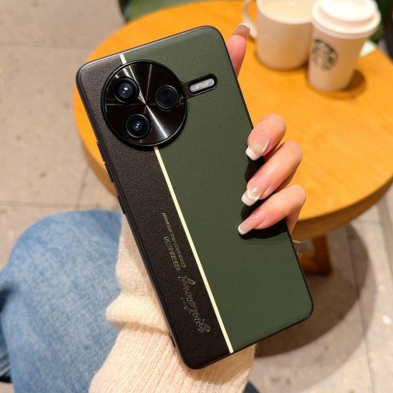 Night Lightning Fluorescent Line Two-pigment Leather Case For POCO F7 Pro Poco F7 Ultra Lens Protect Cover