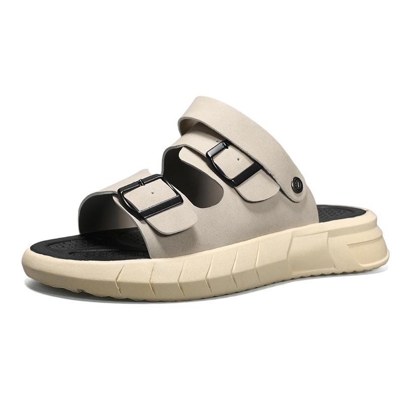 

Men s slippers outer wear summer wear-resistant non-slip casual sandals thick-soled outdoor two wear sports beach trend sandals 39