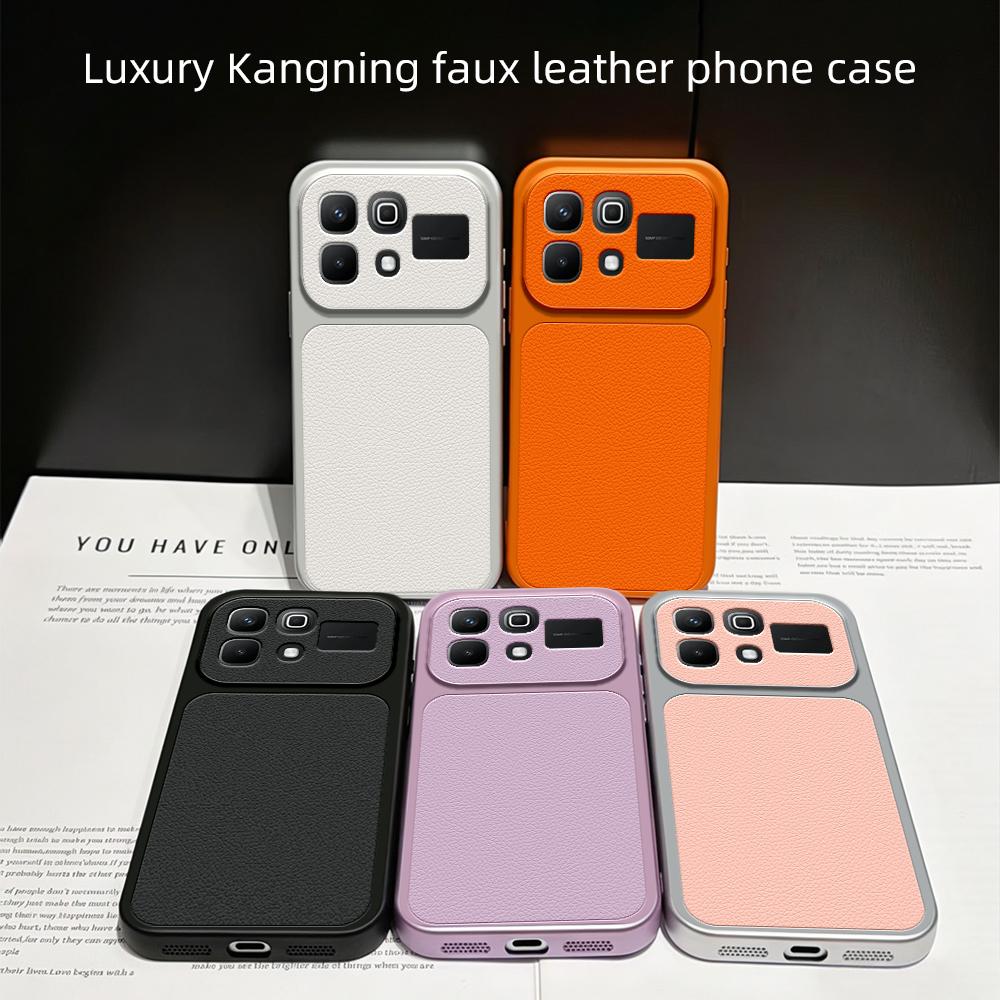 For Infinix Note 60 Pro Case Infinix Note60 Cover Infinix Note60 Ultra Leather Case Luxury Lens Protect Matte leather Back Cover