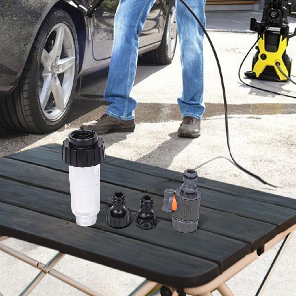 For Garden Pumps Quick Adapter System Pressure Washer Filter Kit For Outdoor Use 21*7*7CM Hose Removes Impurities