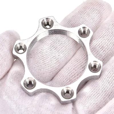 Bicicleta Bicicleta Rueda Libre Bujes Roscados Disco Rotor Freno de Disco 6 Pernos Adaptador de Brida