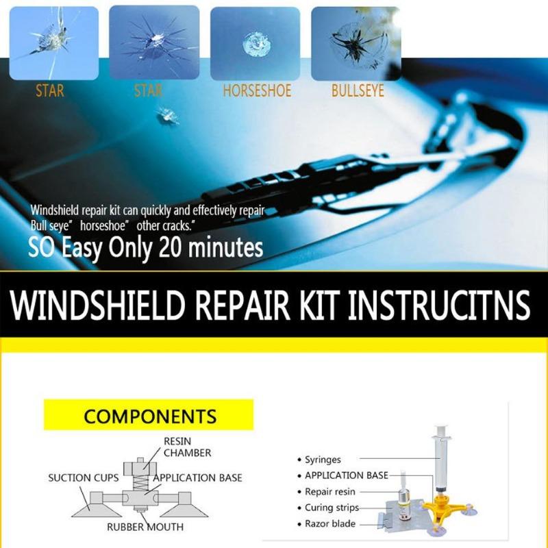 1PC DIY Windscreen Repair Tool Automobile Windshield Repair Kit Tool Auto Glass For Chip Crack
