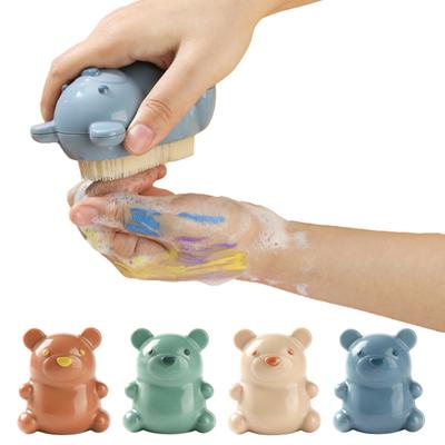Nagelbürste, Cartoon-Bär-förmiger Griff, Nagelreinigungsbürste für Kinder und Erwachsene, weiche Borsten, Massagebürste