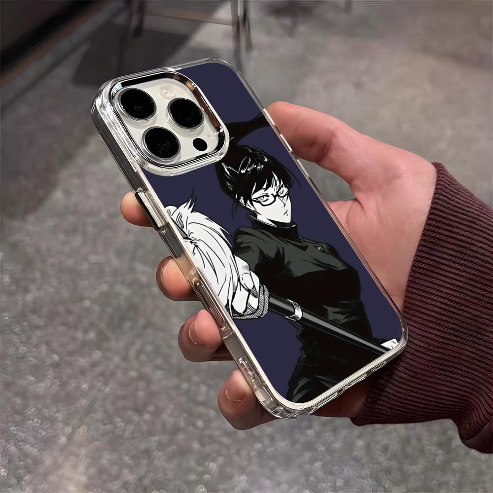 Maki Zenin Jujutsu Kaisen Phone Case For IPhone 17 Air 16 E 15 14 13 12 11 Plus Pro Max Electroplated Transparent Soft Shell