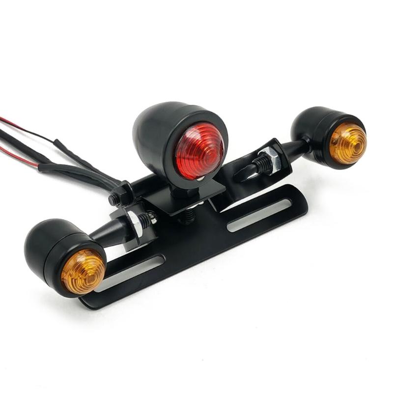 1 pieza Luces traseras Luces de conducción Luces de freno Señales de giro Soportes para matrículas